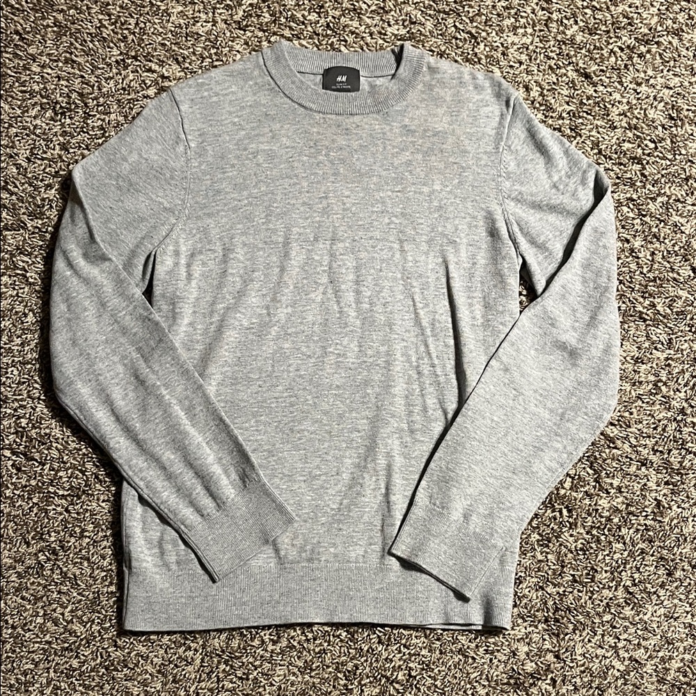 H&M Light Gray Men's Crewneck Sweater